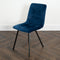 Native Home Lifestyle Squared Navy Blue Dining Chairs (Set Of 2)